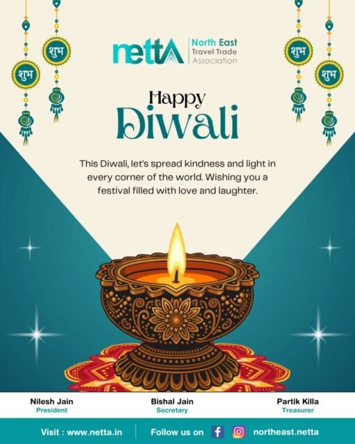 ✨ Let the light of Diwali illuminate hearts and spread joy everywhere!
Wishing you a festival filled with love, laughter, and endless blessings. 🪔💛

#HappyDiwali #Diwali2025 #FestivalOfLights #DiwaliCelebration #LightAndLove #JoyfulMoments #DiwaliWishes #FestiveVibes #NETTA #TravelConnectInspire #ShubhDeepavali