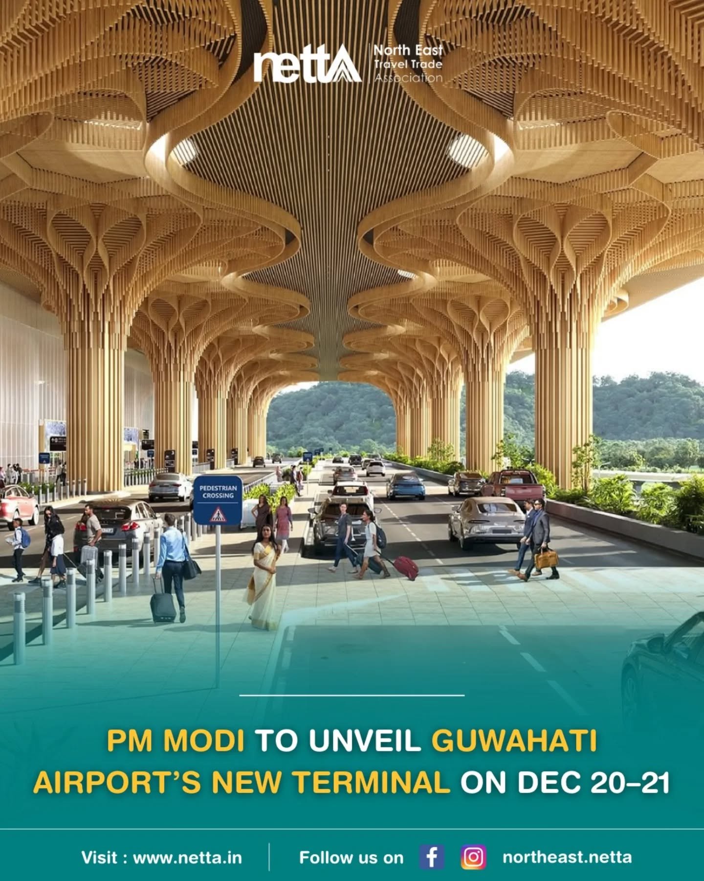 Proud moment for the Northeast as Guwahati Airport’s stunning new terminal gets set for unveiling—bringing world-class infrastructure and a major boost to regional tourism.

#Guwahati #AirportLaunch #NortheastGrowth #AssamPride #TravelUpdates #NETTA