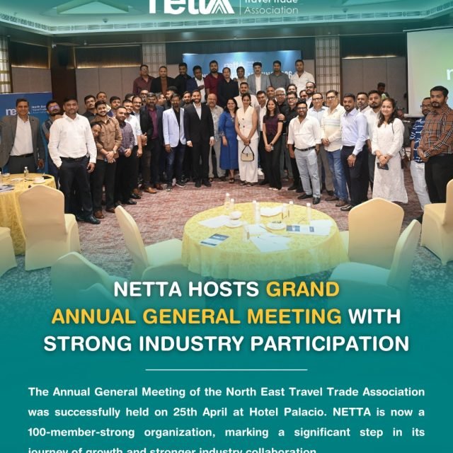 NETTA’s Annual General Meeting brought together industry leaders, ideas, and opportunities—marking a powerful step towards stronger collaboration and growth in the North East travel fraternity.
#NETTA #TravelIndustry #AGM2026 #NorthEastIndia #TourismGrowth